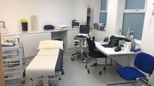 Physiotherapy treatment room