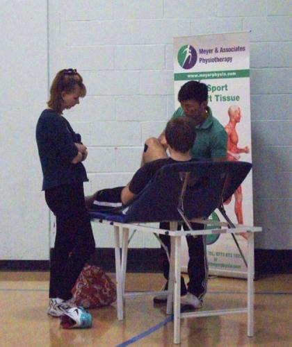 Treatment at the London 3x3 Basketball Tournament